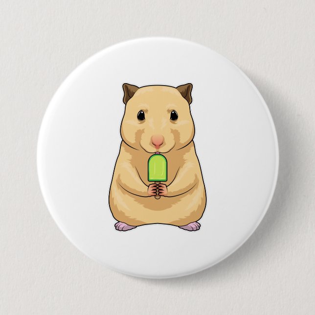 Hamster Popsicle Button (Front)