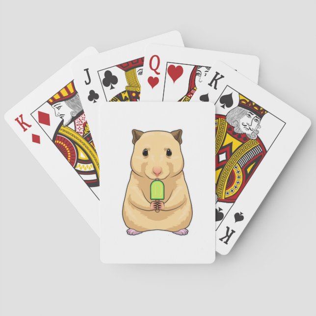 Hamster Popsicle Poker Cards (Back)