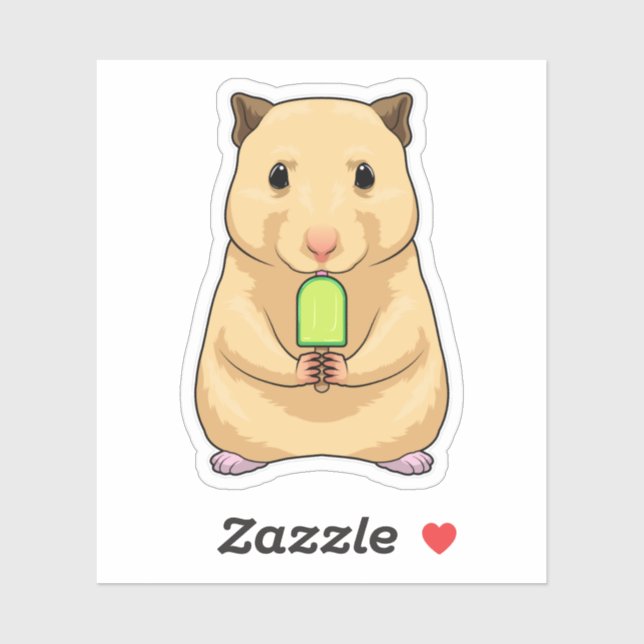Hamster Popsicle Sticker (Sheet)