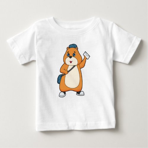 Hamster Postman Letter Baby T_Shirt