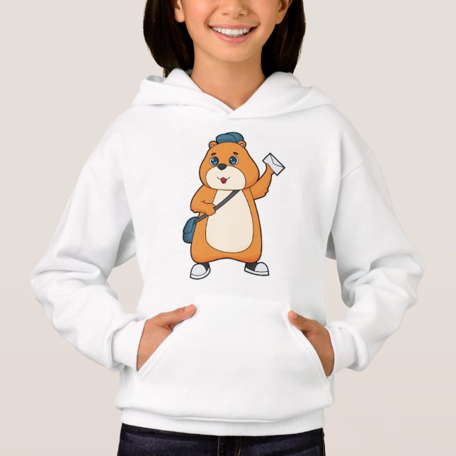 Hamster Postman Letter Hoodie (Front)