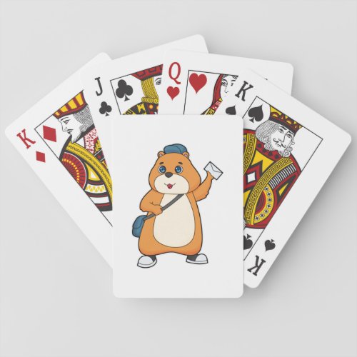 Hamster Postman Letter Playing Cards
