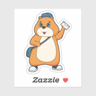 Hamster Postman Letter Sticker