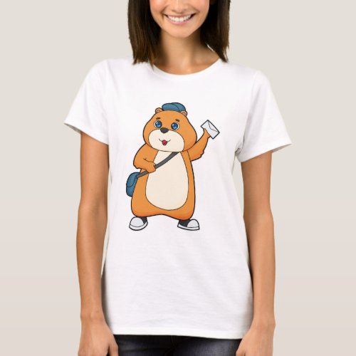 Hamster Postman Letter T_Shirt