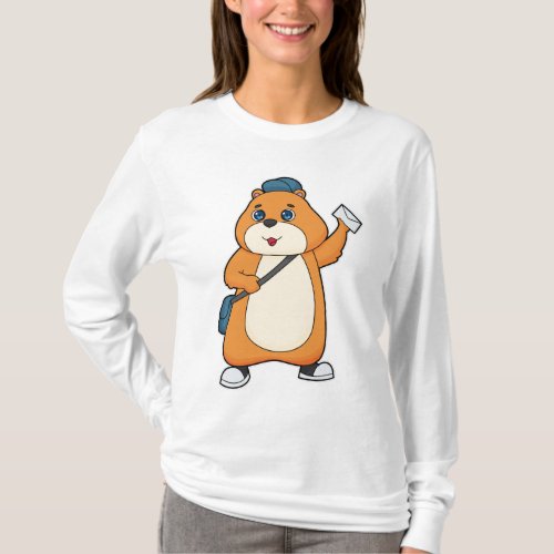 Hamster Postman Letter T_Shirt