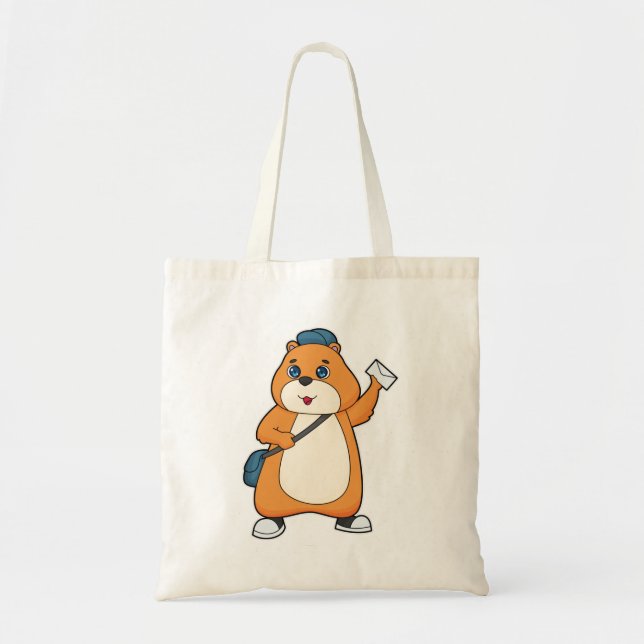 Hamster Postman Letter Tote Bag (Front)
