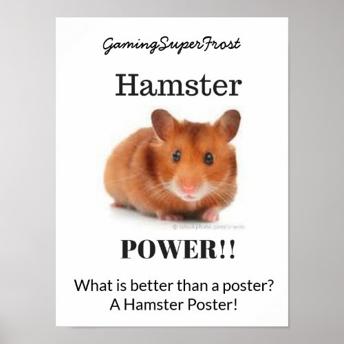 Hamster Power Poster