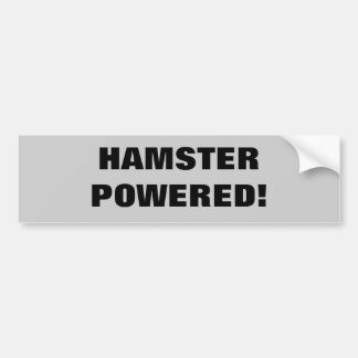 Hamster Powered Bumper Sticker