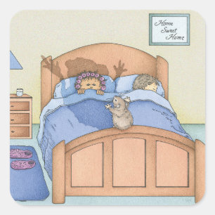 Hamster Shadow Square Sticker