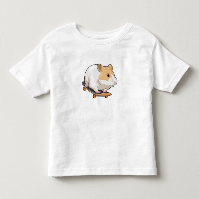 Hamster Skater Skateboard Toddler T-shirt (Front)