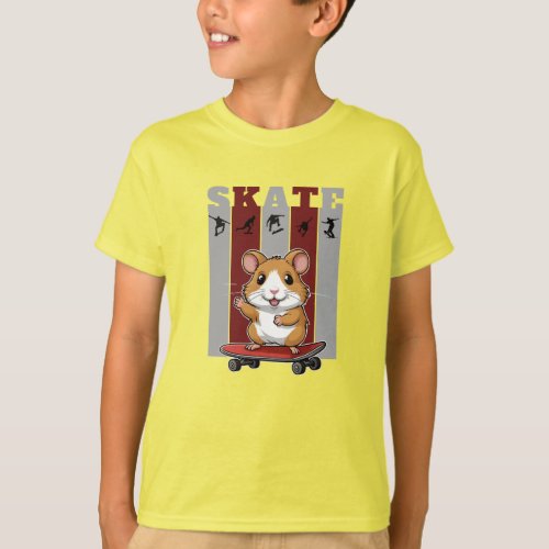 Hamster Skater T_Shirt