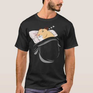 Hamster Sleeping Hammy Pajamas Nap PJs Outfit Gift T-Shirt