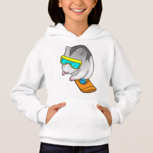 Hamster Snowboarder Snowboard Hoodie