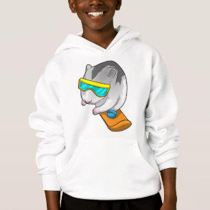 Hamster Snowboarder Snowboard Hoodie