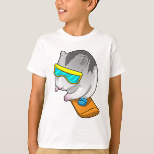 Hamster Snowboarder Snowboard T-Shirt