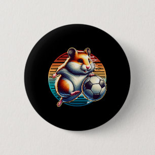 Hamster Soccer Player Cool Byll Champion Kids  Button