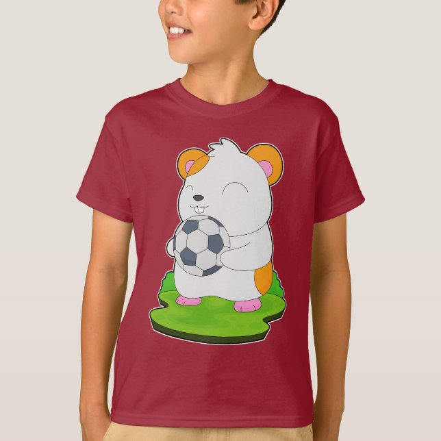Hamster Soccer player Soccer T-Shirt (Front)