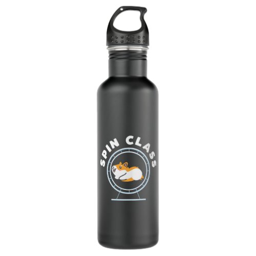 Hamster Spin Class Stainless Steel Water Bottle