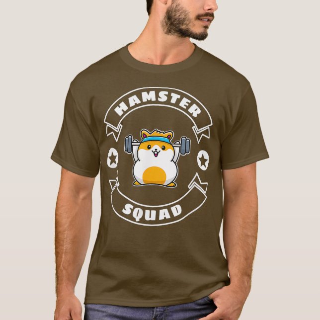 Hamster Squad Gym Sports Team T-Shirt (Front)