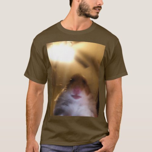 Hamster Staring At Camera Meme T_Shirt