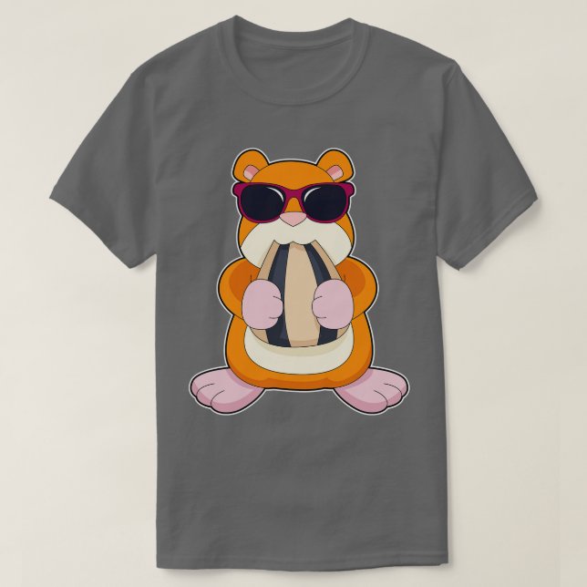 Hamster Sunglasses  T-Shirt (Design Front)
