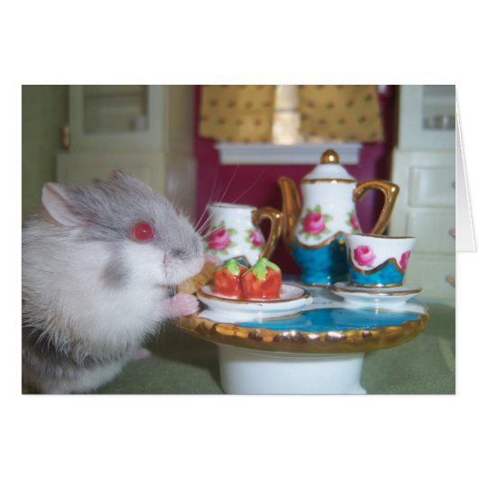 Hamster Tea Cards (Front Horizontal)