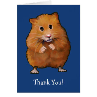 Hamster Thank You Cards | Zazzle