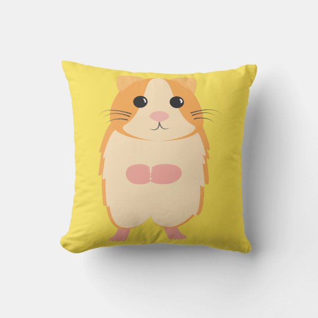 Hamster Throw Pillow (Front)