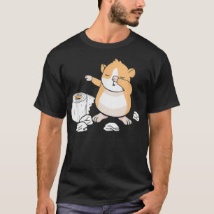 Hamster Toilet Paper Funny Dabbing Dwarf Hamster T-Shirt