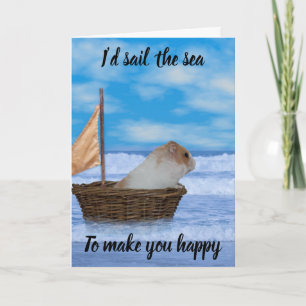 Hamster valentine card