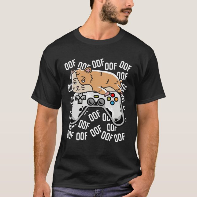 Hamster Video Game Noob Oof  Kids Boys Girls T-Shirt (Front)