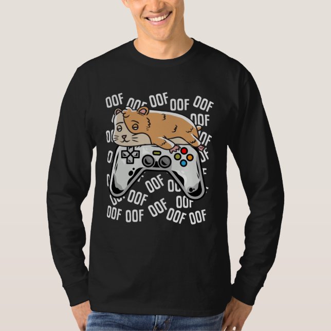 Hamster Video Game Noob Oof  Kids Boys Girls T-Shirt (Front)