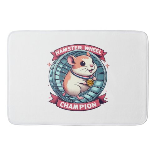 Hamster Wheel Champion Bath Mat