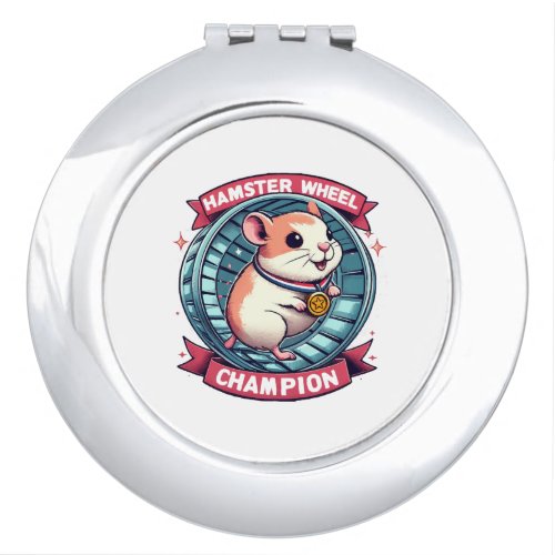 Hamster Wheel Champion Compact Mirror