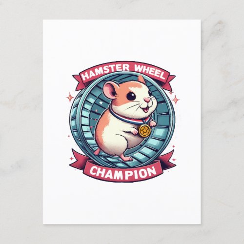 Hamster Wheel Champion Enclosure Card