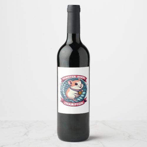 Hamster Wheel Champion Wine Label