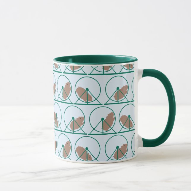 Hamster Wheel Mug (green) (Right)