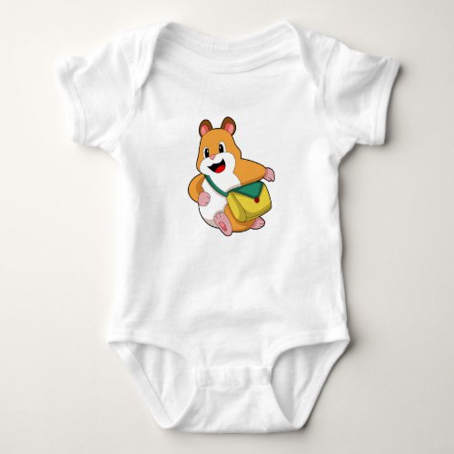 Hamster with BagPNG Baby Bodysuit