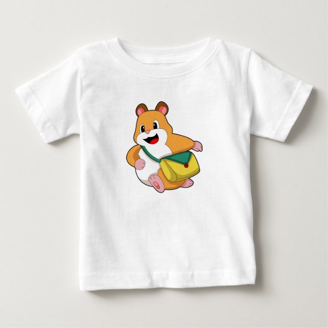 Hamster with Bag.PNG Baby T-Shirt (Front)