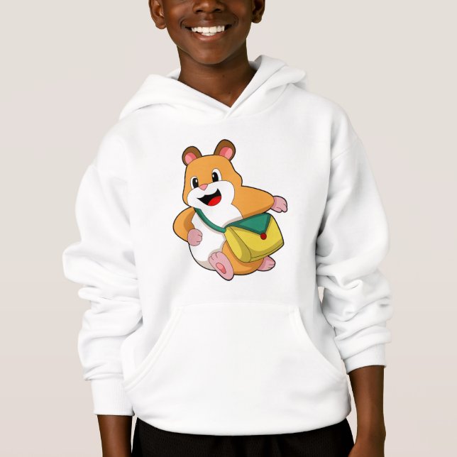 Hamster with Bag.PNG Hoodie (Front)