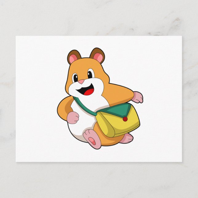 Hamster with Bag.PNG Postcard (Front)
