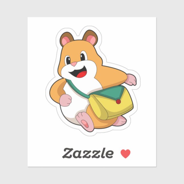Hamster with Bag.PNG Sticker (Sheet)