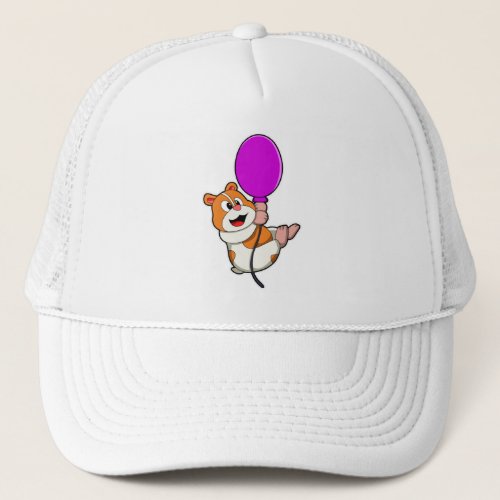 Hamster with Balloon Trucker Hat