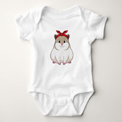 Hamster with Bandana Baby Bodysuit