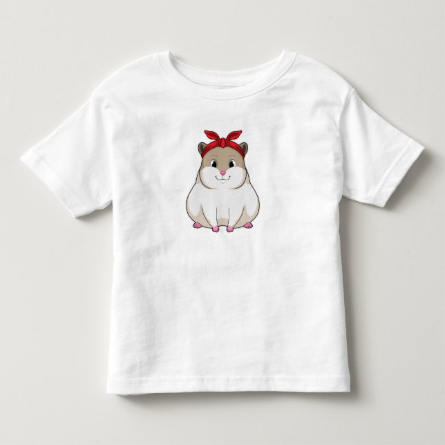 Hamster with Bandana Toddler T-shirt (Front)