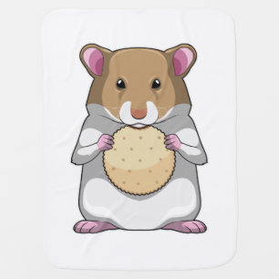 Hamster with Biscuit Baby Blanket