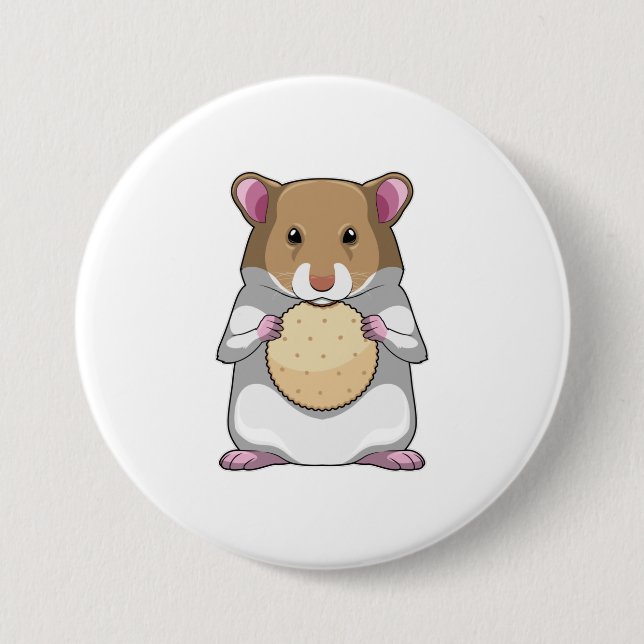 Hamster with Biscuit Button (Front)