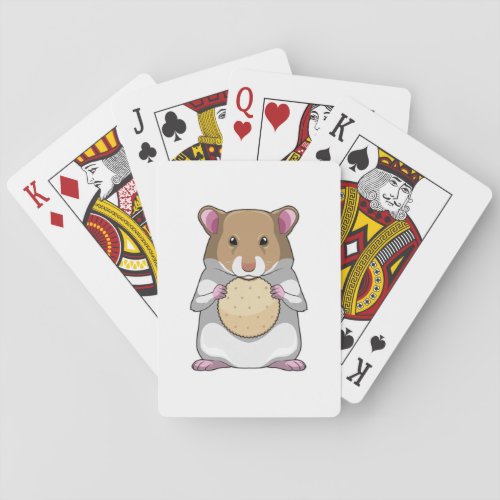 Hamster with Biscuit Playing Cards