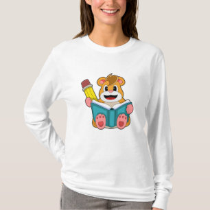 Hamster with Book and Pen T-Shirt