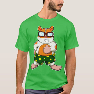 Hamster with colorful Shorts Sunglasses T-Shirt